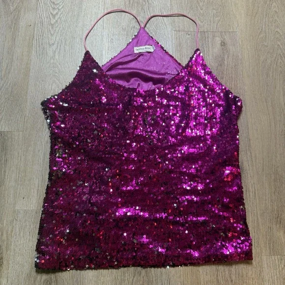 Anna-Kaci Pink Sequin Top Sparkle & Shine Collection Size XXL - Picture 1 of 8